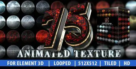 75 Animated Texture (Element 3D) - Project for After Effects (VideoHive)