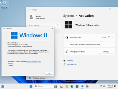 Windows 11 Enterprise 23H2 Build 22631.2506 (No TPM Required) Preactivated Multilingual