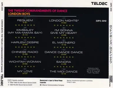 London Boys - The Twelve Commandments Of Dance (1988) {1989, Japan 2nd Press} Re-Up