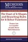 The poset of k-shapes and branching rules for k-Schur functions