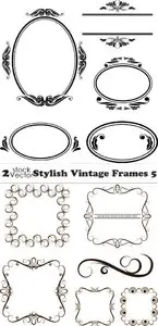 Vectors - Stylish Vintage Frames 5