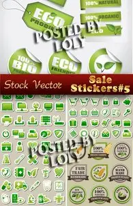 Stickers. SALE #5 - Stock Vector
