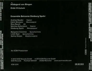 Ensemble Belcanto, Dietburg Spohr - Hildegard von Bingen: Ordo Virtutum (2013)