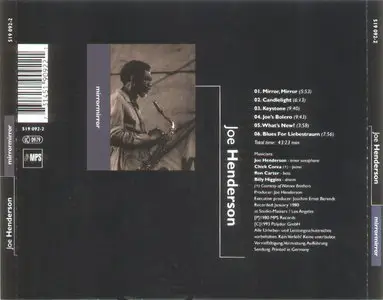 Joe Henderson - Mirror, Mirror (1980) [Remastered 1993]