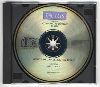 Ensemble Ars Italica - Musica del XV secolo in Italia - Music From 15th Century Italy (1991) {Tactus TC 40012201 rec 1988}