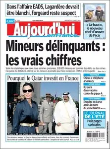 Aujourd'hui en France, du Mercredi 29 Juillet 2009.