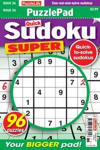 PuzzleLife PuzzlePad Sudoku Super - Issue 36 - 19 April 2024