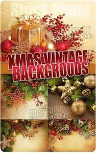 Xmas Vintage Backgrouds - UHQ Stock Photo