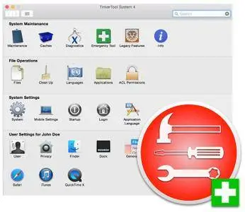 TinkerTool System 5.21 Multilangual Mac OS X