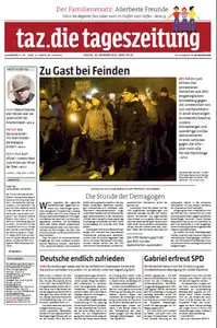 Tageszeitung TAZ vom 18 November 2013