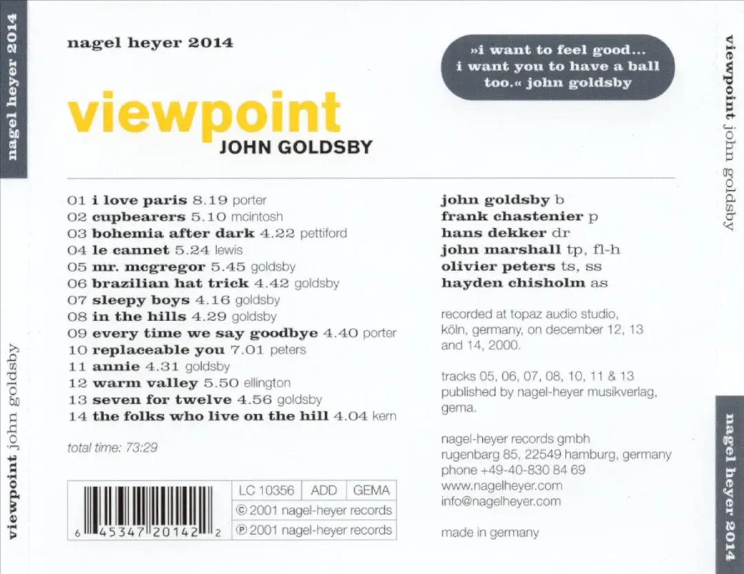 John Goldsby - Viewpoint (2001)