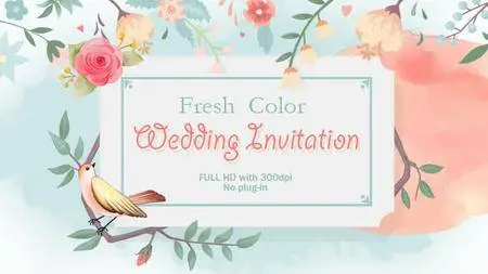 Fresh Color Wedding Invitation - Project for After Effects (Videohive)