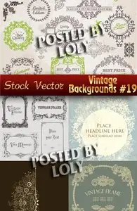 Vintage backgrounds #19 - Stock Vector