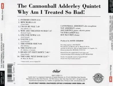 Cannonball Adderley - Why Am I Treated So Bad! (1967) {Capitol Jazz 094635299120  rel 2006}