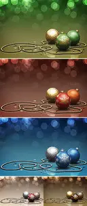 Christmas Backgrounds in 5 Colors