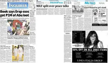 Philippine Daily Inquirer – December 12, 2003