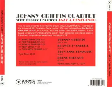 Johnny Griffin - Jazz A Confronto (1974) {Atomic Records 76815 rel 2009}
