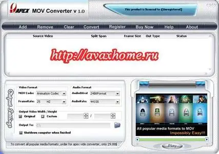 Apex MOV Converter  5.0