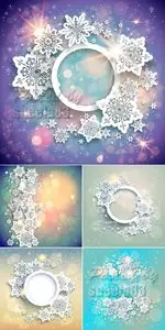 Winter Backgrounds Vector 2