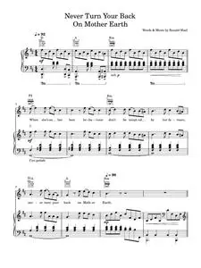 Never turn your back on mother earth - Sparks (Piano-Vocal-Guitar (Piano Accompaniment))