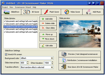 2D&3D Screensaver Maker v3.2