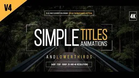 30 Simple Titles V.4 - Project for After Effects (VideoHive)