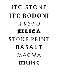 Stone Type Foundry Collection