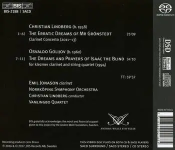 Emil Jonason - Lindberg: The Erratic Dreams of Mr Grönstedt; Golijov: The Dreams & Prayers of Isaac the Blind (2017)