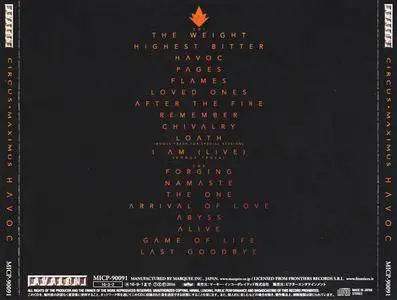 Circus Maximus - Havoc (2016) {Japanese Limited Edition} Re-Up