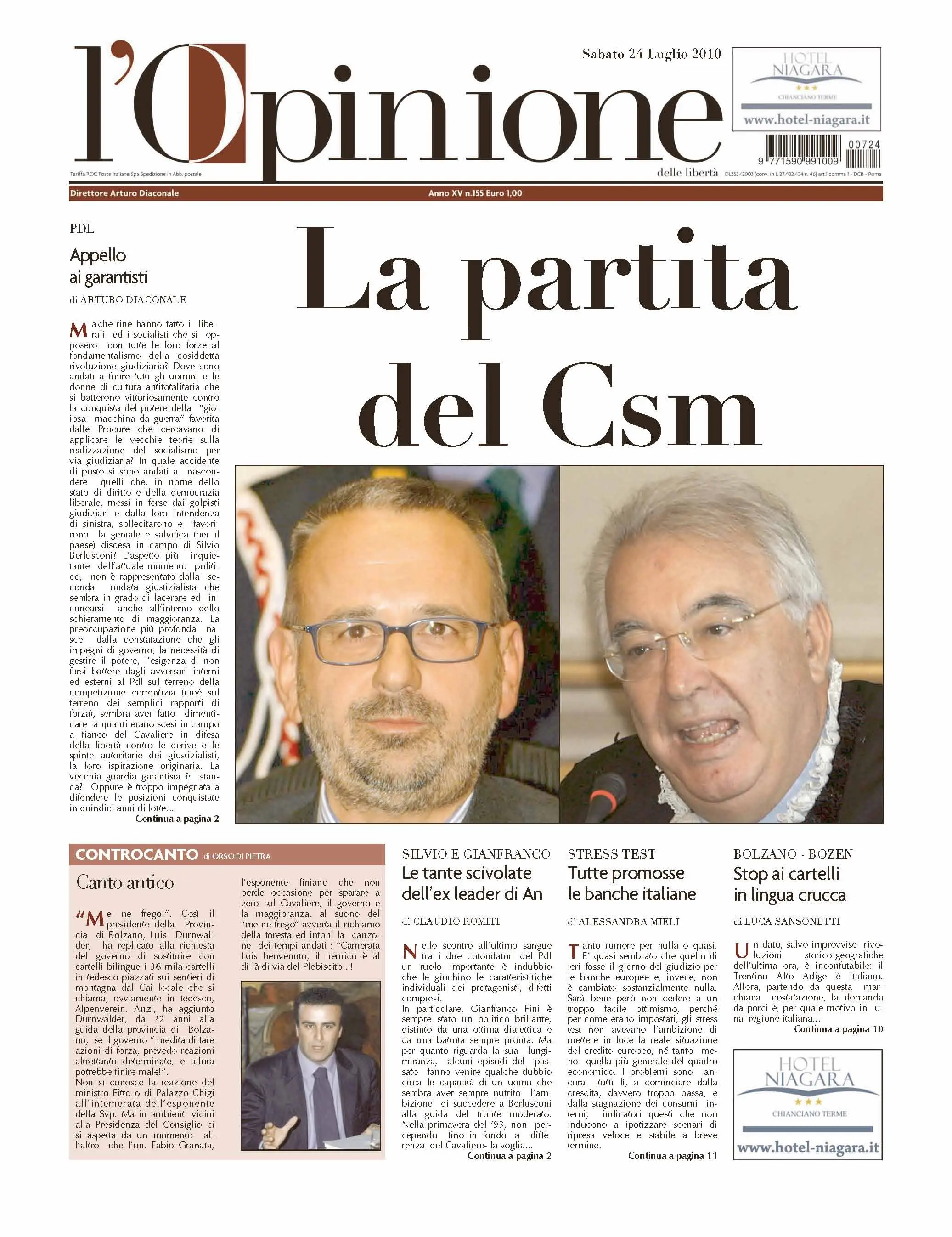 L'Opinione 24.07.2010