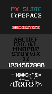 PX Slide Decorative Font