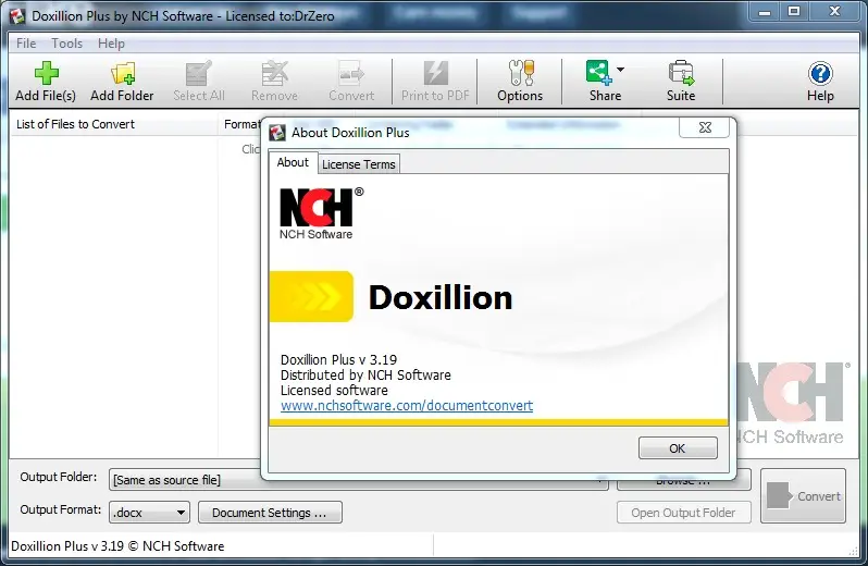 nch software doxillion