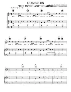 Leaning On The Everlasting Arms - Anthony J. Showalter, Elisha A. Hoffman (Piano-Vocal-Guitar)