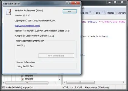 Emurasoft EmEditor Professional 12.0.10 Multilingual (x86/x64) + Portable