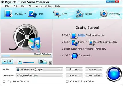 Bigasoft iTunes Video Converter 3.7.44.4896 Multilanguage
