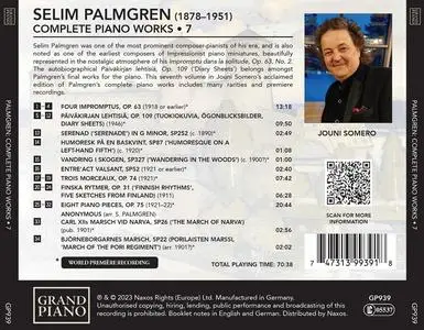 Jouni Somero - Selim Palmgren: Complete Piano Works, Vol.7 (2023)