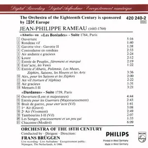 J. P. Rameau - Les Boréades & Dardanus (Suites) - F. Brüggen, The Orchestra of the 18th Century