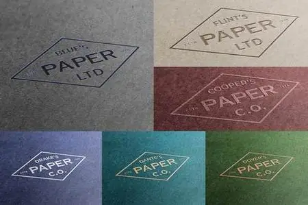 Exclusive Paper Logo Mockups