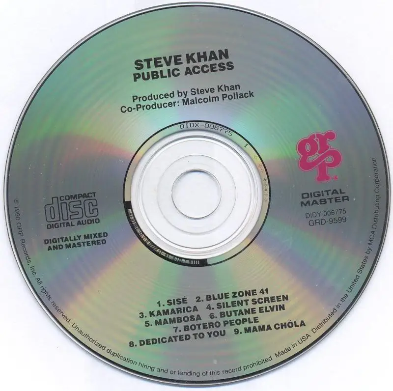 Steve Khan - Public Access (1990) {GRD-9599}