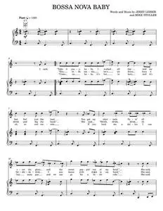 Bossa Nova Baby - Elvis Presley, Leiber & Stoller (Piano-Vocal-Guitar)