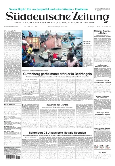 Sueddeutsche Zeitung vom 21.01.2010