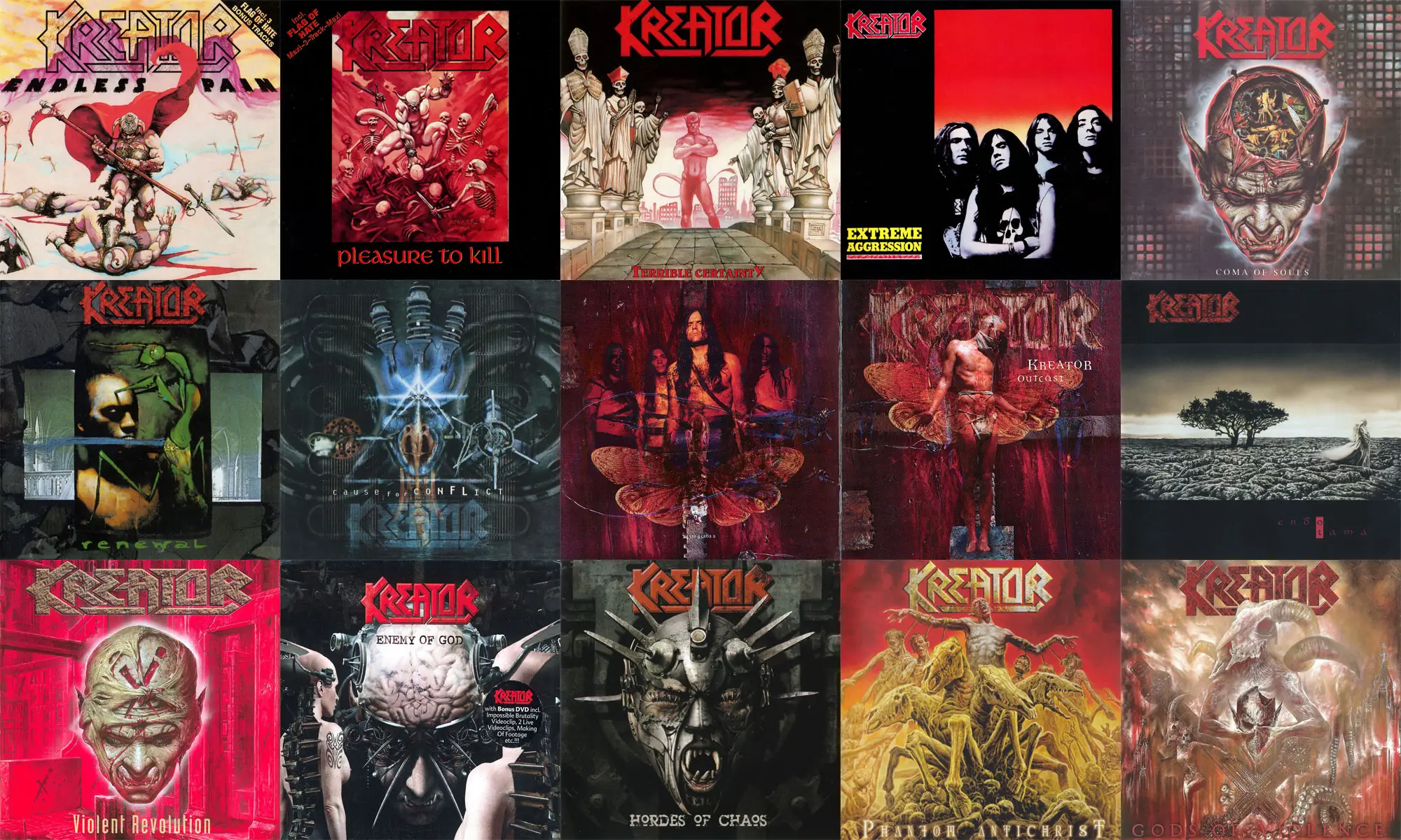 Kreator: Discography (1985-2017) [16CD, 3DVD & Blu-ray] / AvaxHome