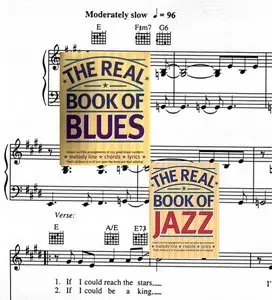 The Real Book Of Jazz and Blues Sheet Music For Piano, Guitare, Saxo