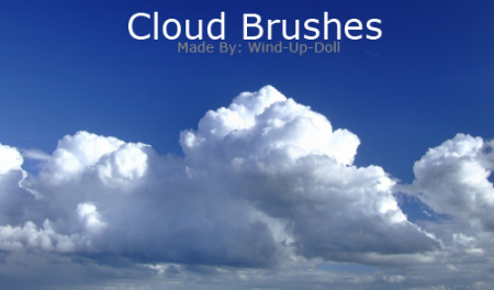 10 Large Cloude Brushes