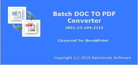 Batch DOC to PDF Converter 2021.13.104.2212