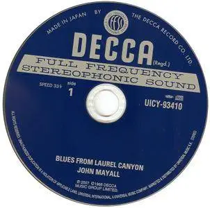 John Mayall - Blues From Laurel Canyon (1968) [Decca UICY-93410, Japan]