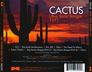 Cactus - Ultra Sonic Boogie 1971 (2010) {Purple Pyramid/Cleopatra}