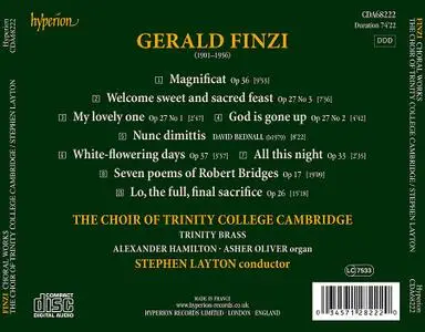 Stephen Layton, The Choir of Trinity College Cambridge - Gerald Finzi: Choral Works (2019)