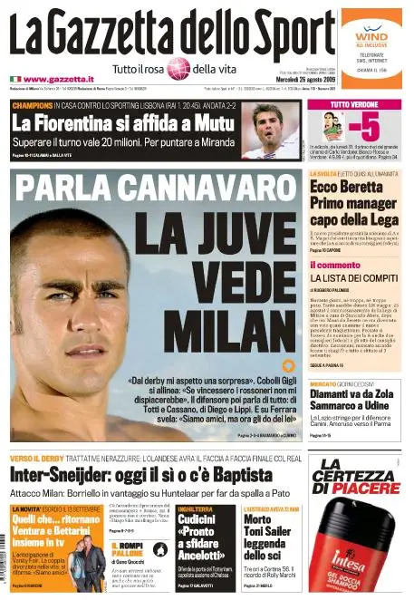 La Gazzetta dello Sport (26-08-09)