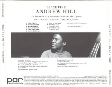 Andrew Hill - Black Fire (1963) {RVG Edition 2003}